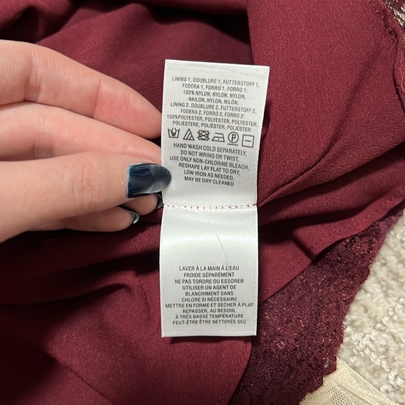 Free People V for Victorian Lace Long Sleeve Jacquard Mini Dress - Picture 9 of 12